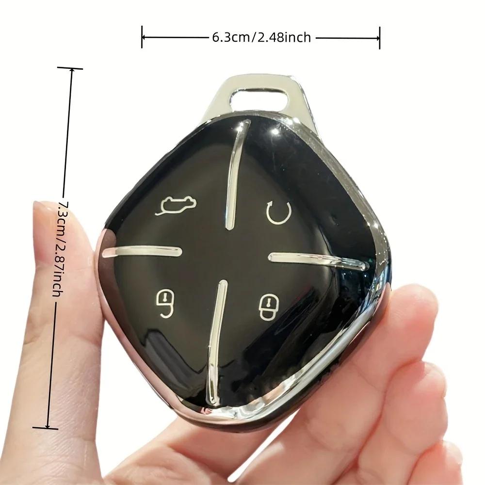 Key Fob Cover with Keychain For Chery For Jetour For Dashing X-1 Plus For DTC For IDM 2022 2023, TPU Car Remote Key Cover Case