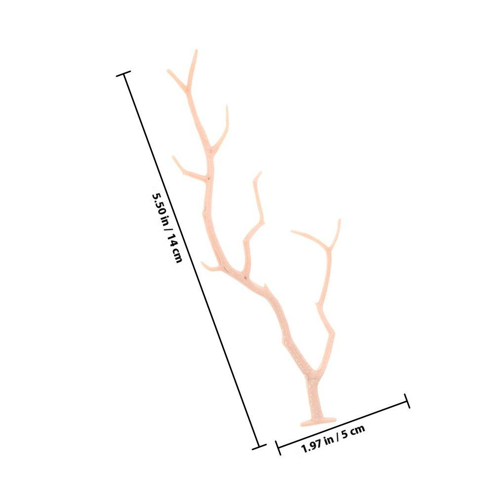 10Pcs Artificial Antler Branches Plastic Decorative Twigs Fake Dry Branches Photo Props Home Party Vase Filling DIY Flower