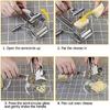 Stainless Steel Rotary Cheese Grater Slicer, Manual Rotate Chocolate Grater Cutter Planer Cutting Tool, for Vegetables,Fruits