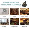 7.6inch Tabletop Waterfall Fountain, Desktop USB Small Water Fountains, Indoor Waterfall Fountain, Mini Waterfall