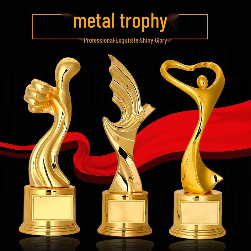 Five-Pointed Star Crystal & Metal Football Award Trophy tb-561906777602