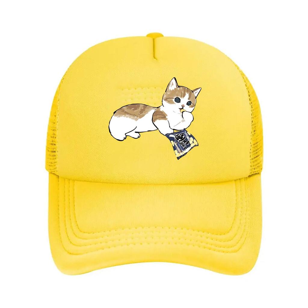 Cute Cat Graphic Casual Mesh Baseball Cap
