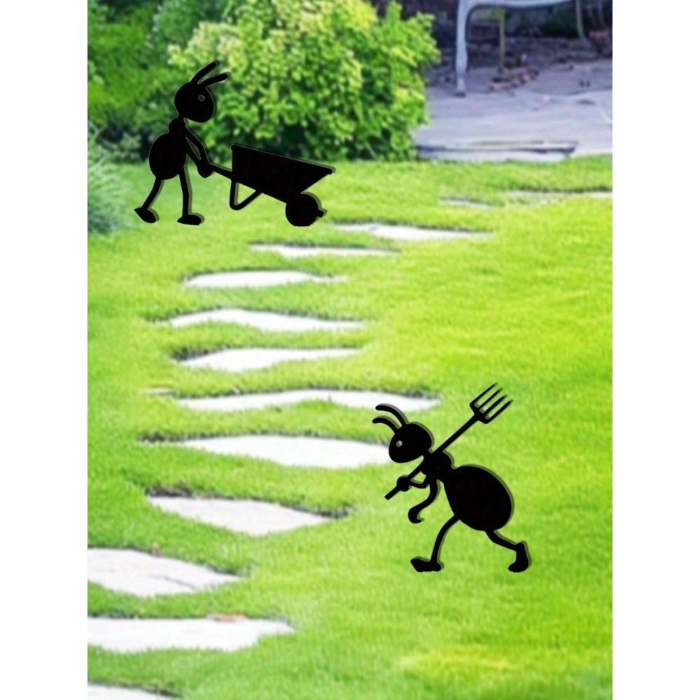 Vintage Metal Iron Ant Sculpture Outdoor Halloween Decor Christmas Yard Ornament Farmhouse Patio Art Thanksgiving Lawn Statue Holiday Gift