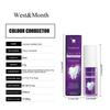 West&Month Purple Whitening Toothpaste cleans tooth stains, eliminates oral odors, protects gums, and whitens teeth. 30ml.