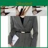 Stylish Korean Double Buckle Waist Belt For Women Perfect For Dresses Sweaters Coats