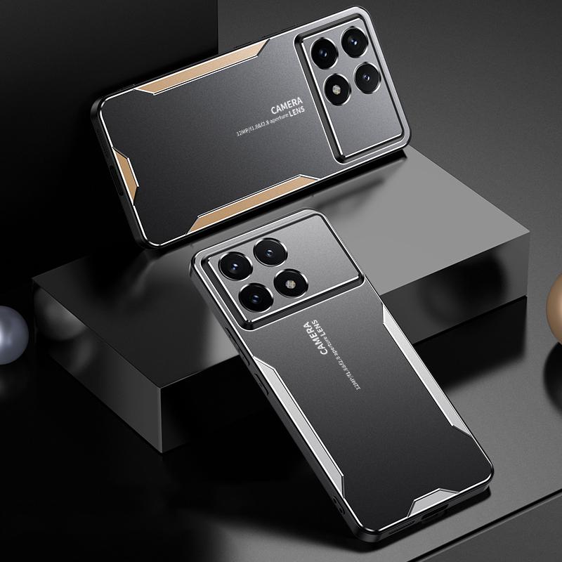 For Xiaomi Redmi K70 Pro 5G Case Slim-Fit PC+TPU+Aluminum Alloy Cell Phone Cover