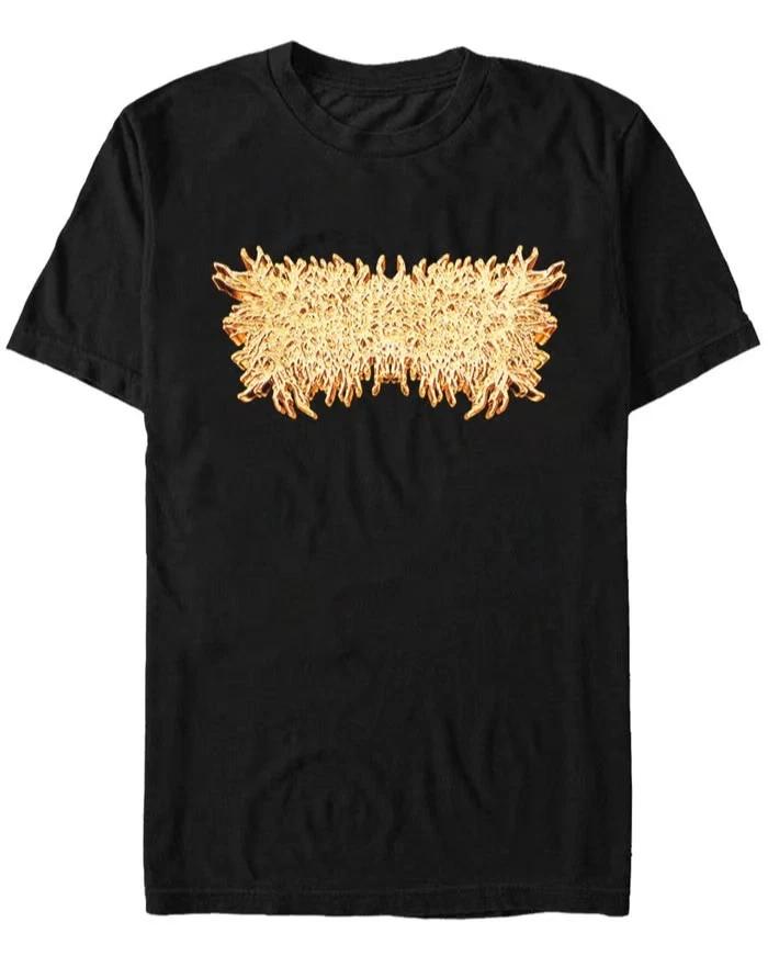 Peeling Flesh - Gold Chrome ( Font ) T-Shirt XL