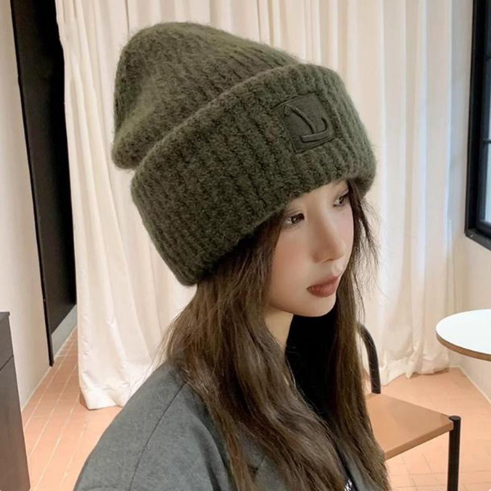 Solid Cute Knitted Beanies Multi Colors Female Beanie Caps High Quality Ladies Casual Cap  Outdoor