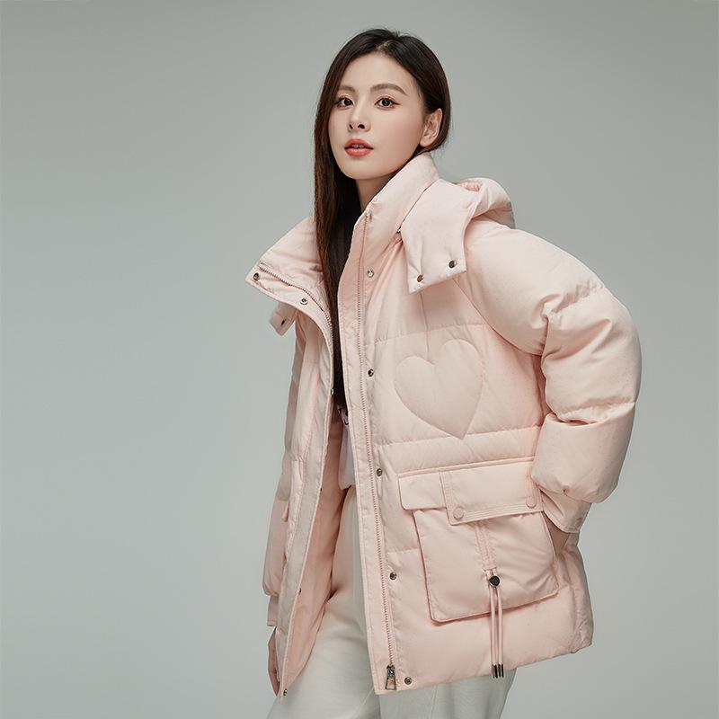 Down Jacket Women's High-end Women's Winter Clothing 90 Duck Down Fashion Hooded Pinghu Jacket Large Size Jacket
