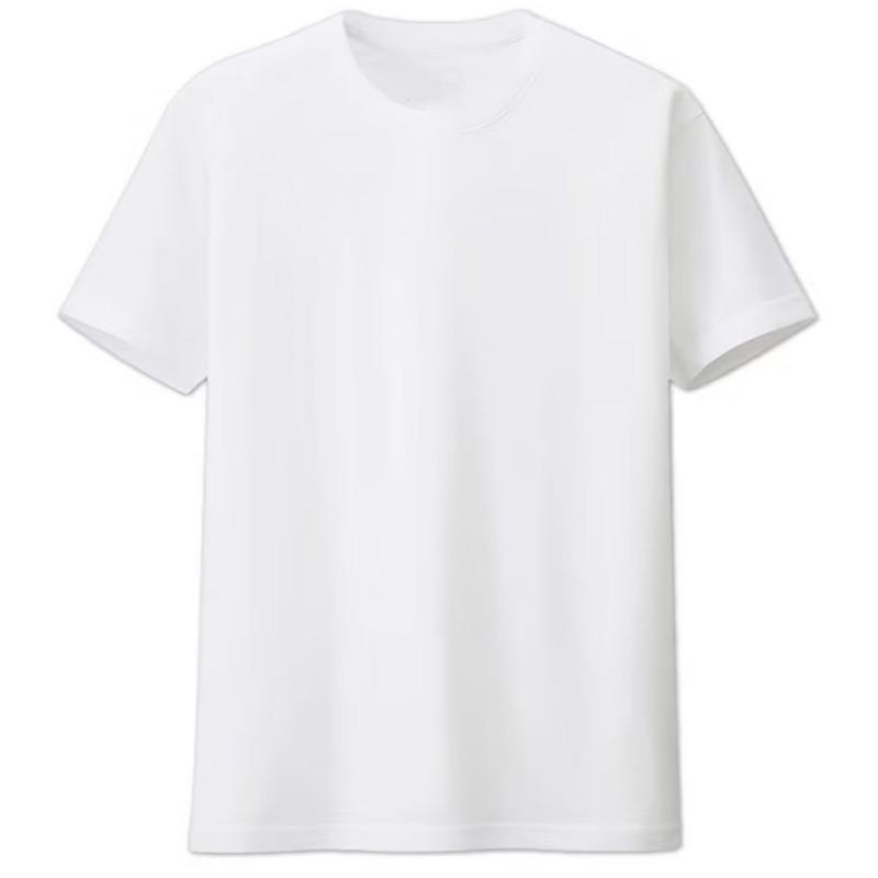 

Футболка с коротким рукавом из чесаного хлопка для пар - однотонная, в стиле хип-хоп, унисекс, белый и черный цвета на выбор M белый