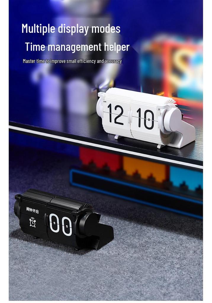 Creative Multifunctional Timer & Page-Turning Alarm Clock - Desktop Calendar