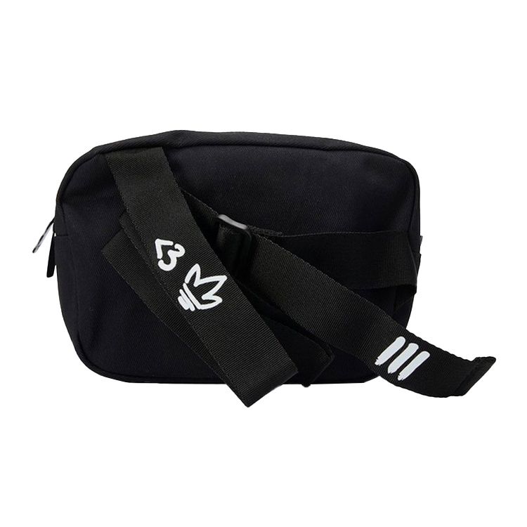 Adidas Originals Trefoil Small Logo Cotton Camera Bag Unisex Shoulder Bag Black H51009