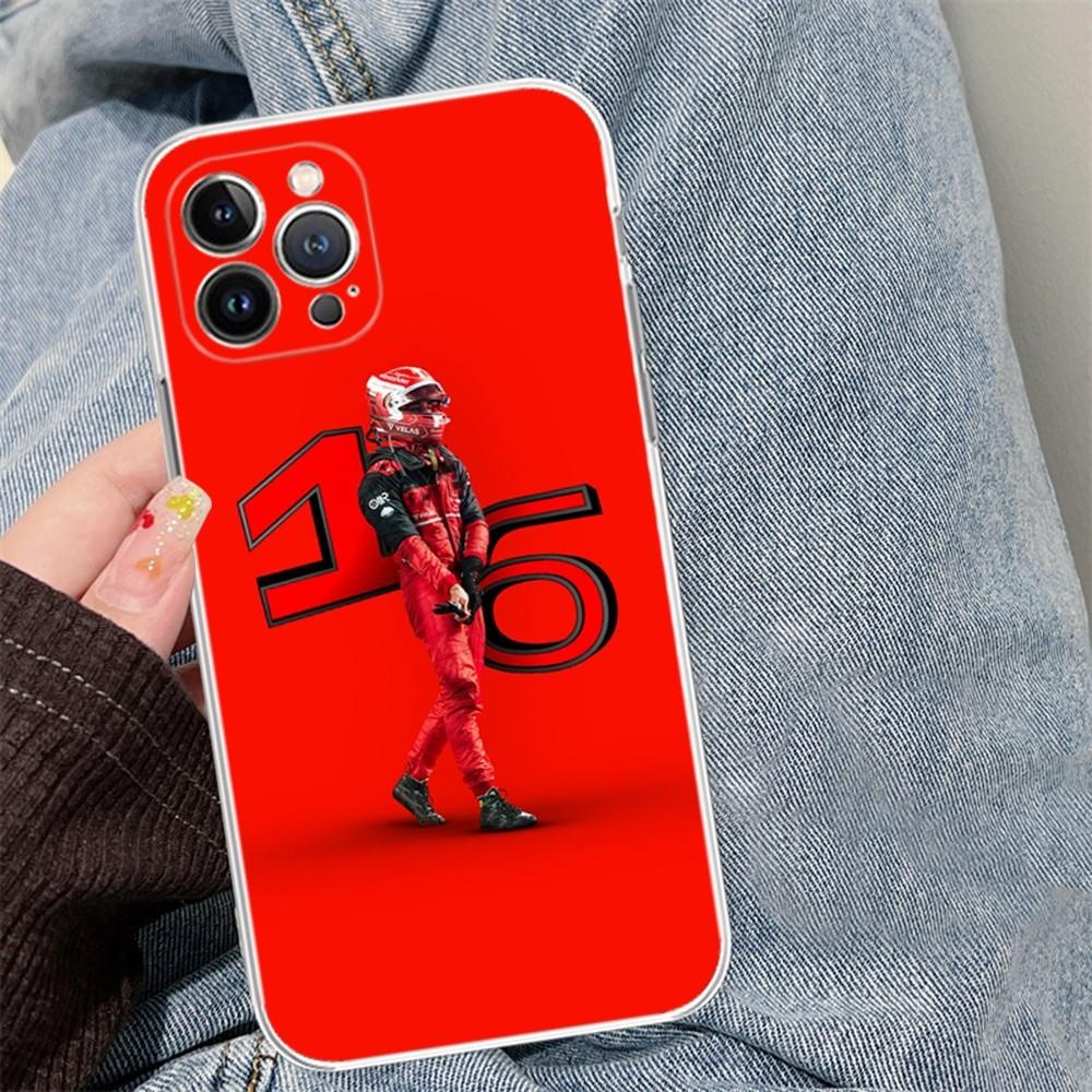 C-Charles L-Leclerc 16 Mousepad Silicone Soft For Iphone 16 15 14 13 12 11 Pro Mini XS MAX Plus X Cover