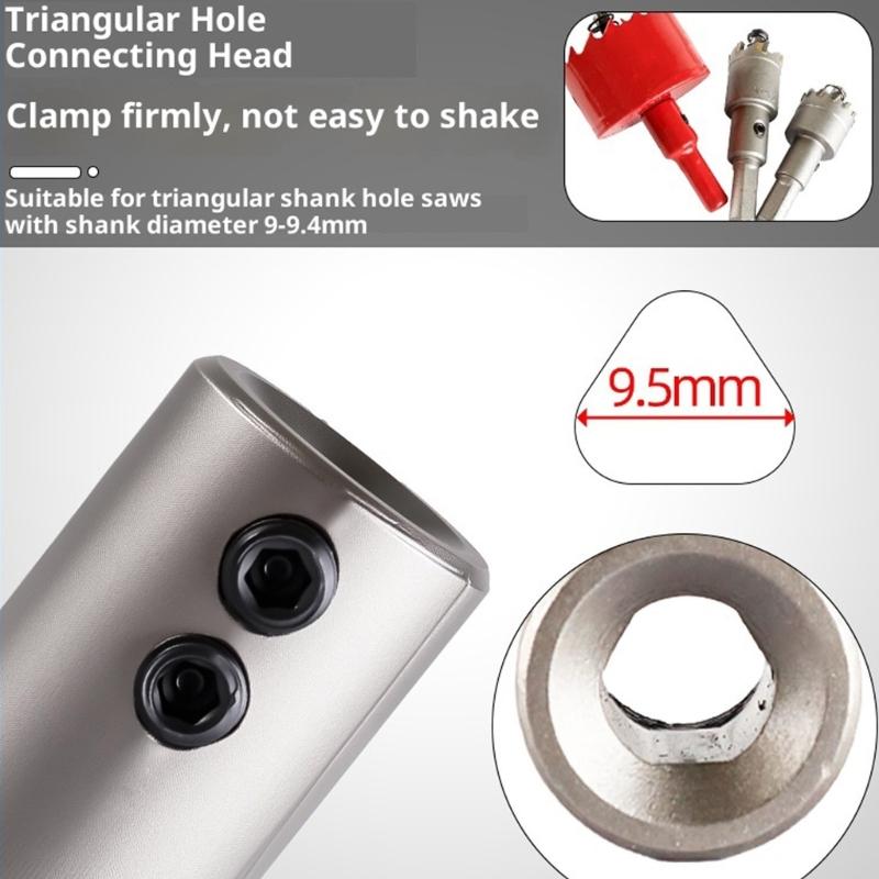 Professional Screw Locking Extension Rod Triangular Hole For Stability Drilling Power Tool Accessories
