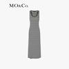 MO&Co. Striped Knit Round Neck Tank Maxi Dress
