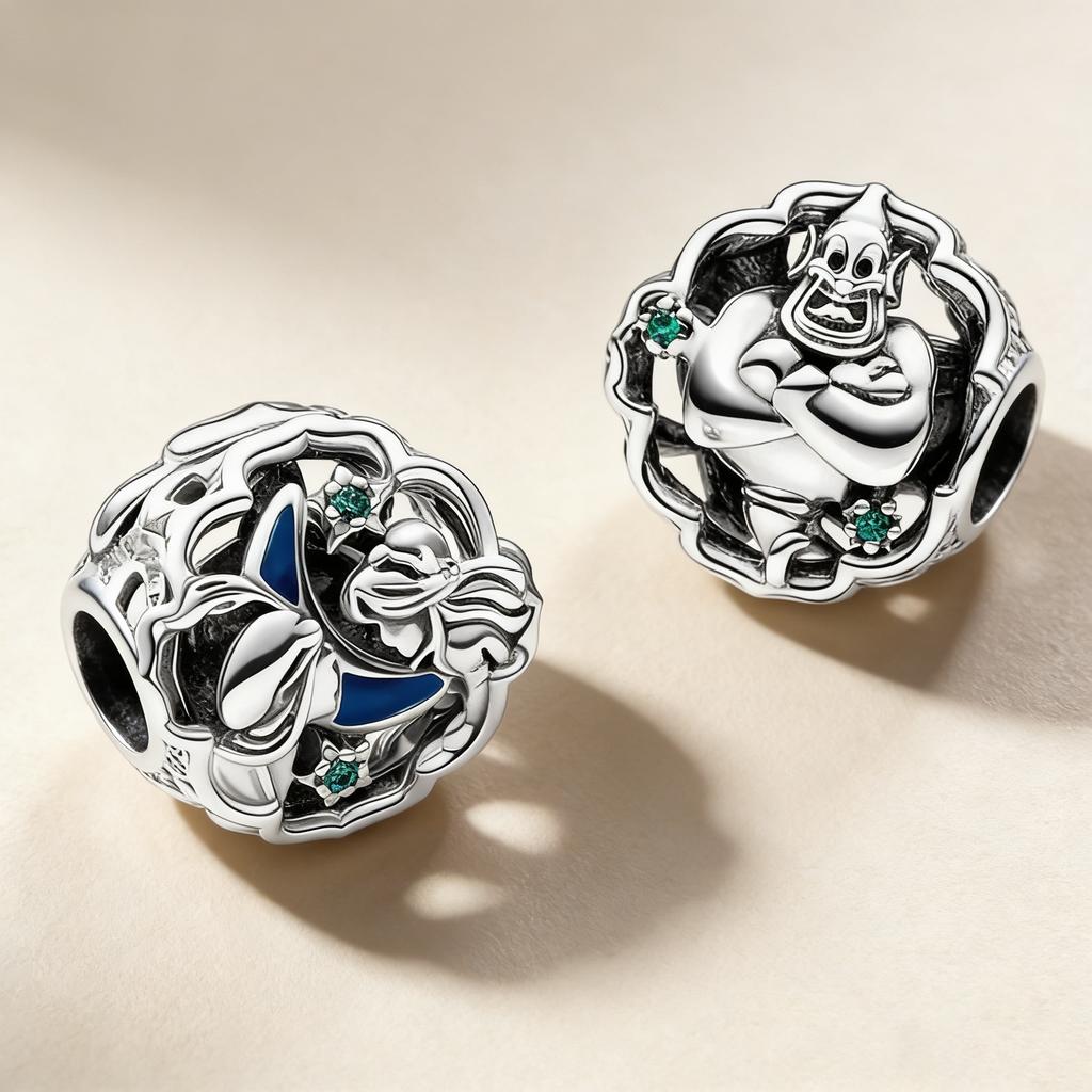 Beauty and the Beast,Aladdin,Frozen,The Little Mermaid Charm Beads Pendant Fit Bracelet Necklace Beads For Diy Jewelry Gift