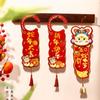 Chinese 2025 Snake Year Lucky Pendant Handmade Spring Festival Supplies  Home Living Room Decor
