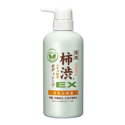SJ Medische Kaki Extract Lichaamszeep EX - Geurcontrole, Antibacterieel, Acne Behandeling, Muntgeur, 470 ml, Gemaakt in Japan