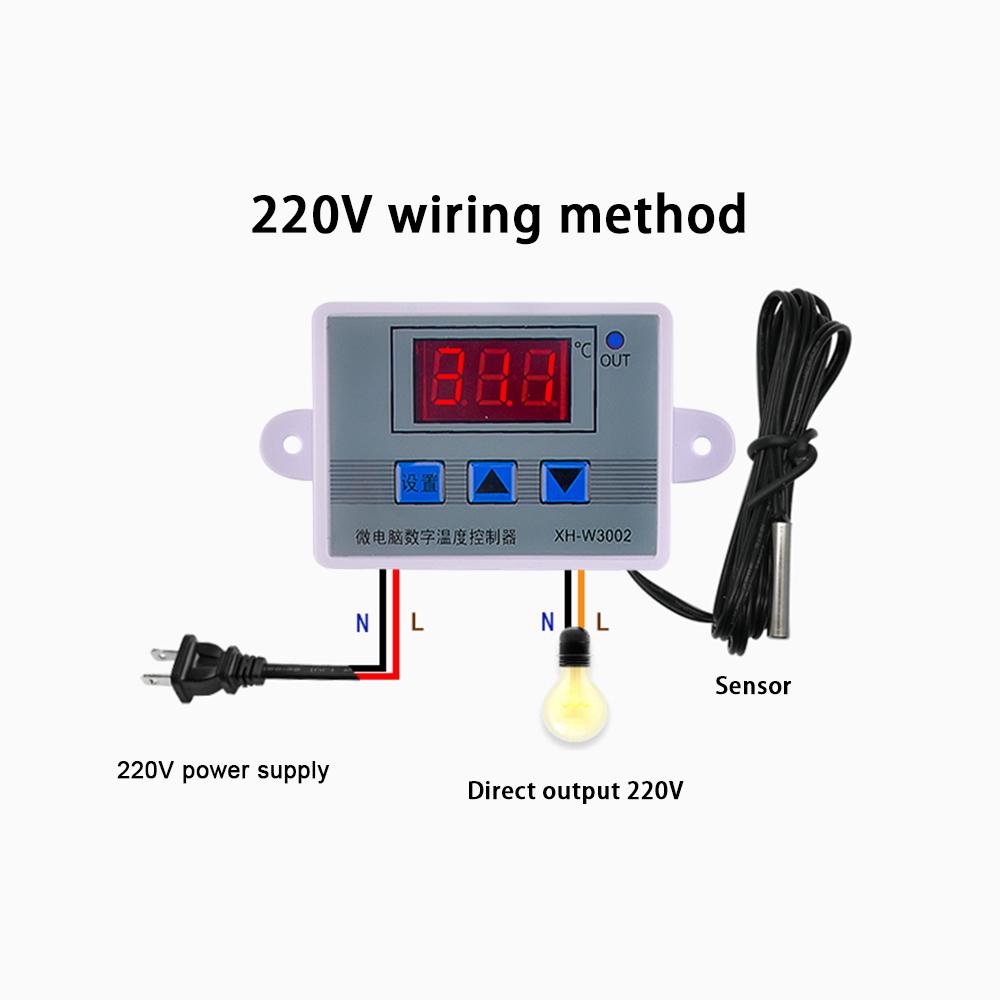 XH-W3002 W3001 Digital LED Temperature Controller 10A Thermostat Regulator For Industrial Tool Accessories