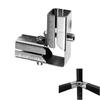 Stainless Steel Square Tube Connector Replacement Connection Fastener Fixed Joint 3 Way Elbow Pipe Fitting Easily Install