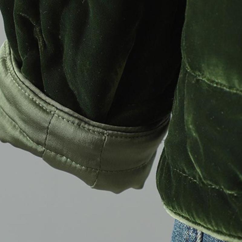 Kabáty pre ženy Bunda Jeseň Zima pre ženy Hrubšia zamatová vetrovka Ženy Voľný kabát na voľný čas