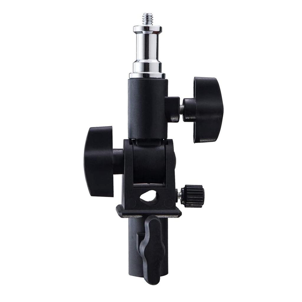 Selens Strobe 2 Angle and Inch Screw Flash Studio Black Bracket, Pieces, 180° Adjustable, 1/4 3/8 Converter, Bracket, Stand, Umbrella, Light, Etc.,
