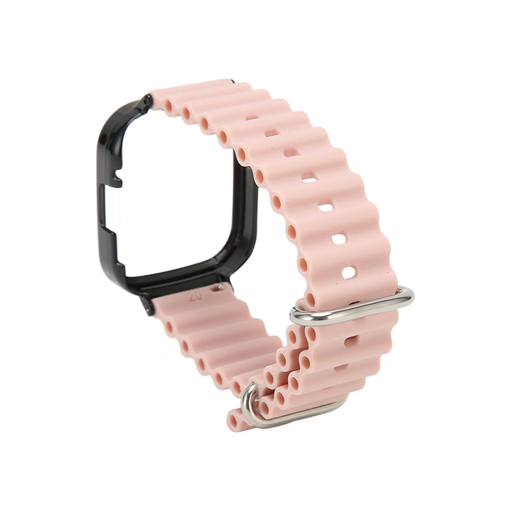 2 In 1 Watch Strap Protective Case Silicone Adjustable Replacement Strap Case for Redmi Watch 3