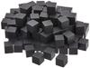 Black 14mm wooden cubes 100 (approx. pieces)