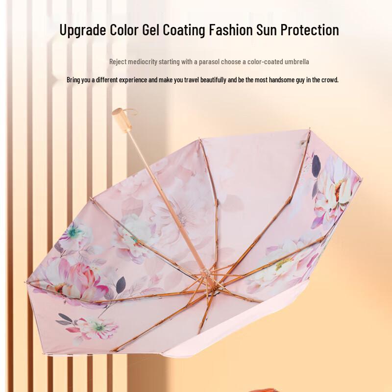 Hongye Sunflower Print Anti-UV Folding Umbrella