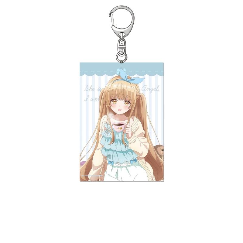 Anime The Angel Next Door Spoils Me Rotten Acrylic Keychain figure Mahiru Shiina Pendant Bag Car Keychain Cell phone Pendant