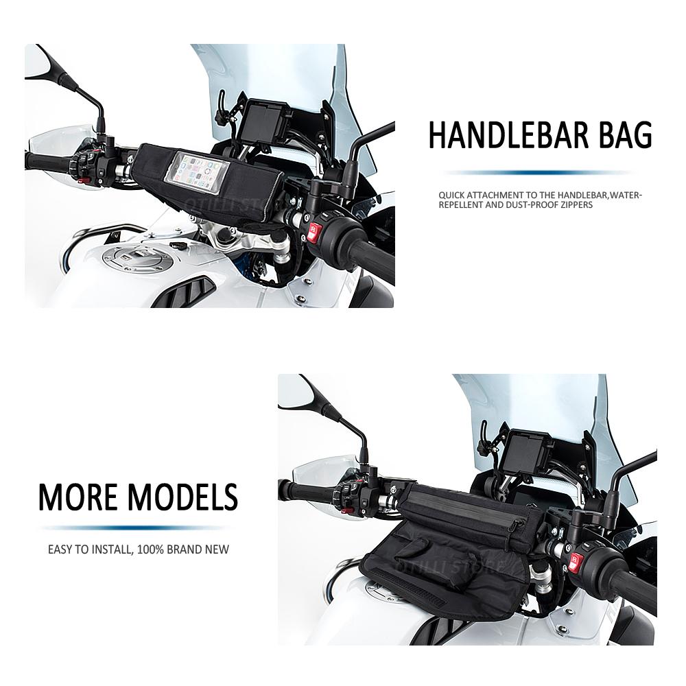 Universal Motorcycle Handlebar Bag with Touchscreen Phone Storage Bag Navigation Bag For Yamaha Tenere700 Tenere 700 World Raid