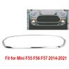 Yttre Dekorkåpor för Främre Grillbyte För Mini F55 F56 F57 2014- Halvkombi cabriolet Ram Bildelar Krom
