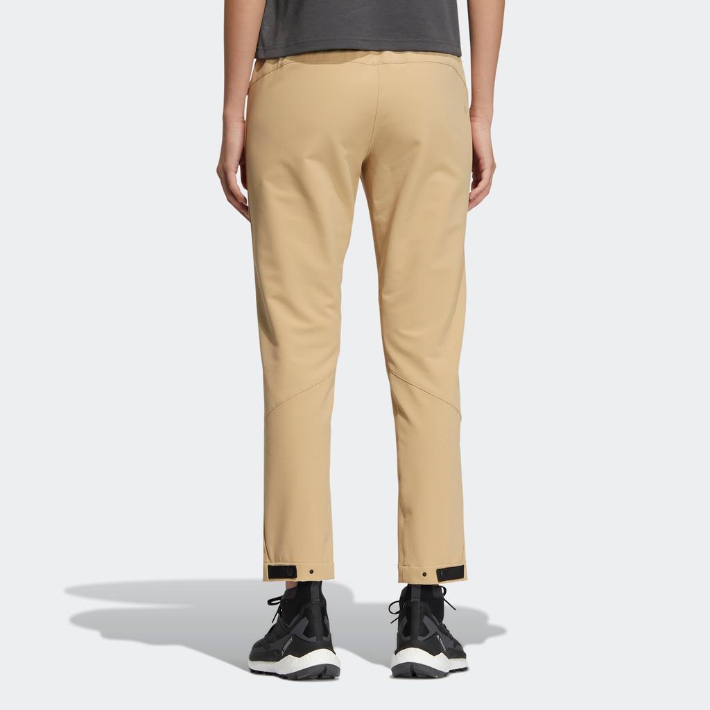 Adidas Solid Color Logo Print Outdoor Sports Pants Men Bottoms Light-Khaki IC8000