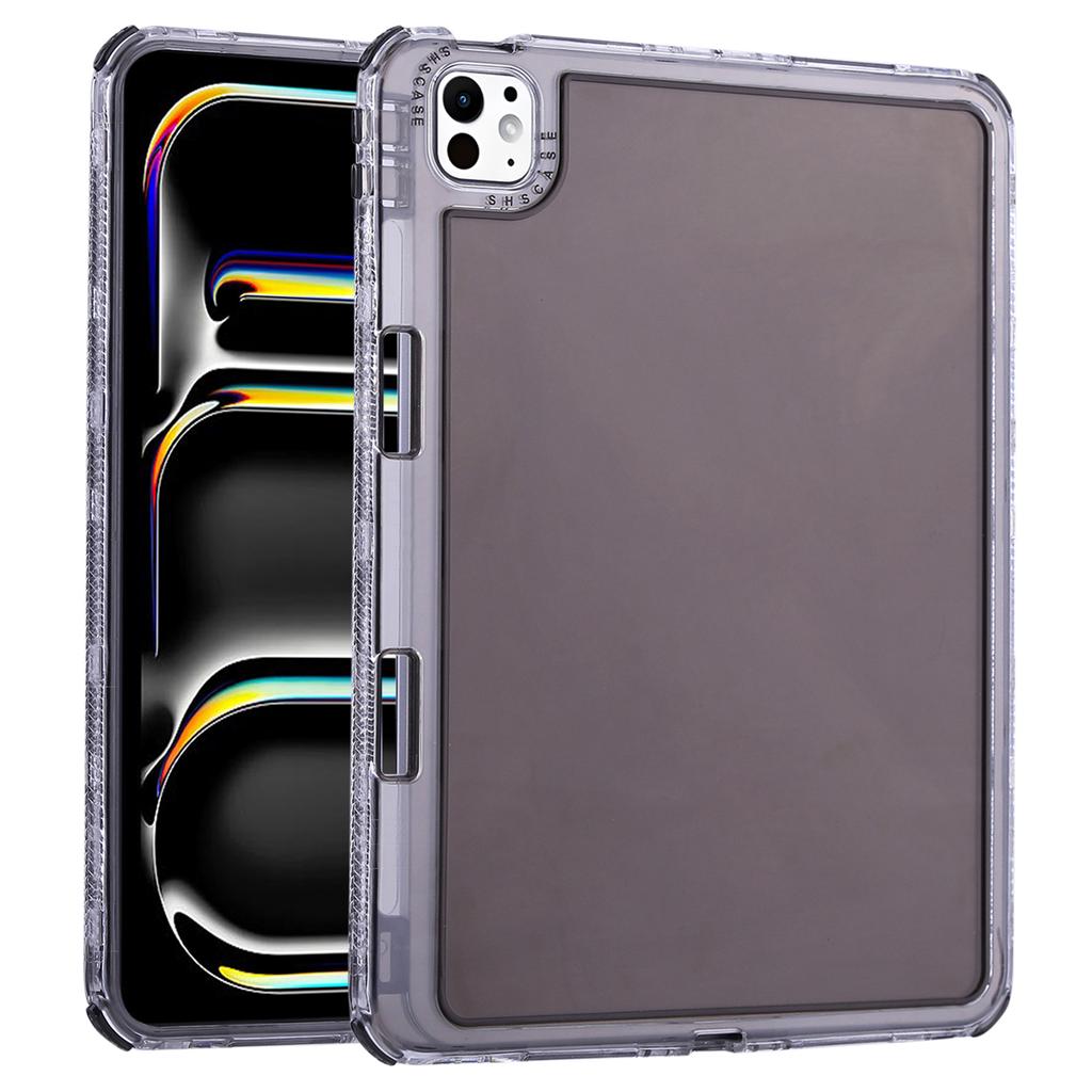 For iPad Pro 11 (2024) Clear Case 3 In 1 PC+TPU Shockproof Tablet Cover