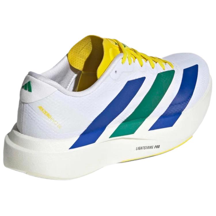 adidas Adizero Evo SL Low Top Running Shoes Women's White Yellow KI1450
