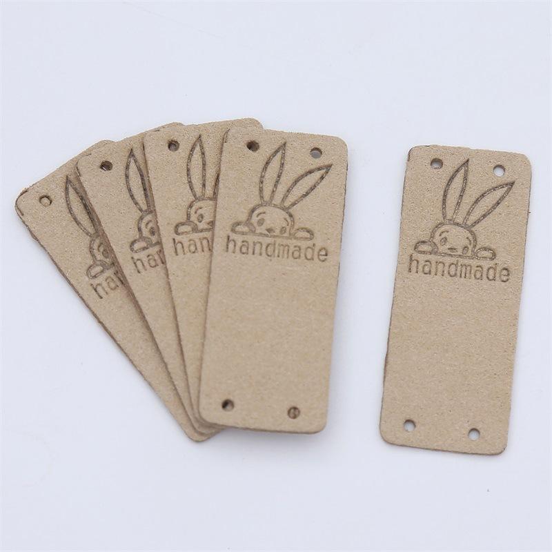 

25cm Colored Label, Folded, Soft, Skin-friendly Embossed Suede Leather Label, Hat Accessory. One Size