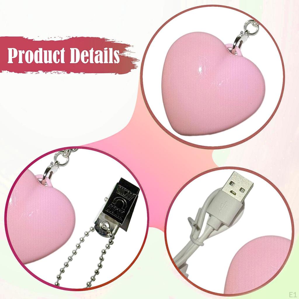 Handbag Touch Light, Lightweight Heart Shaped Mini Night Lamp Purse Light for Nursery, Bedroom