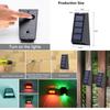 Decoration Solar wall lamp Led solar lights Color Changing Waterproof Wall Lamp Solar Lighting For Walkway Fence Stairs