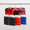 Gilet imbottito caldo color block per bambini - Gilet autunnale/invernale per neonati e bambine