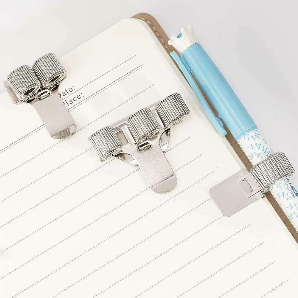 Notebooks Doctors Stationery With Pocket Clip Single/Double/Triple Metal Spring Pen Holders