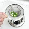 Stainles Steel Sink Filter Mesh Metal Floor Drain Net Food Slag Stopper Plug Bathtub Hair Catcher Deodorant Drainer Kitchen Tool