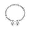 Silver Plated Bracelet S925 Silver Bracelet Wedding Bracelet Twisted Line Gong Ling Ladies Bell Bracelet Chinese Valentine's Day Couple Jewelry