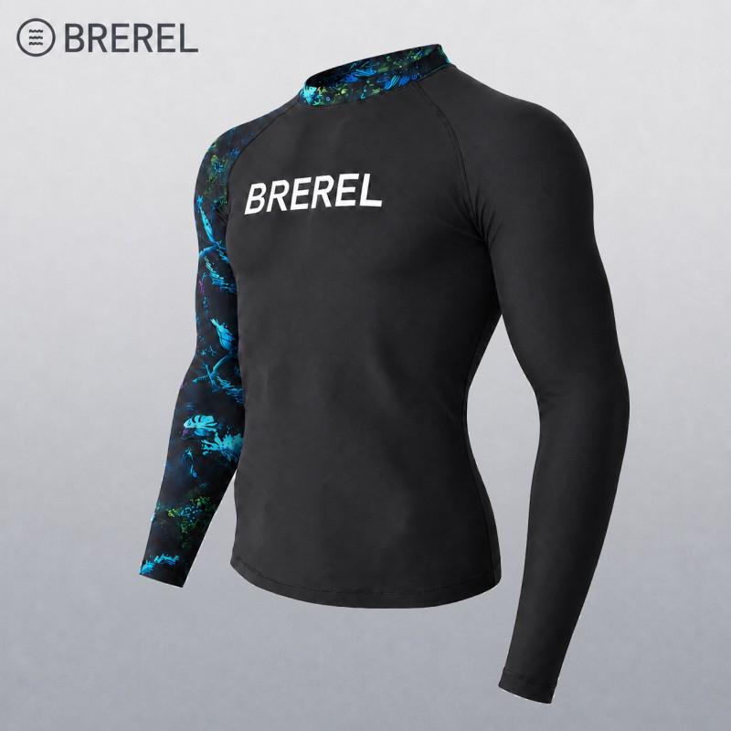 Herren UV-Schutz Rash Guard Set Langarm Schnelltrocknend Badeanzug Surfen Schnorcheln Tauchen Schwimmen