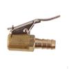 2pcs Tire Valve Air Chuck Connector Car Airline Inflator 6mm Brass Lock Clipon