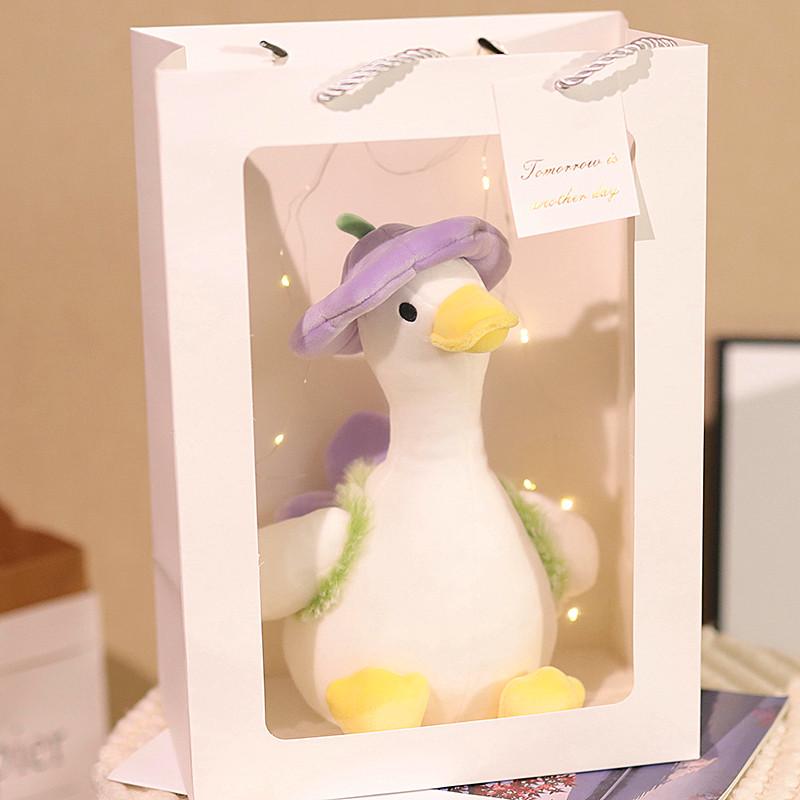 Adorable Yellow Duck Plush Toy - Soft Goose Pillow for Hugs and Birthday Gifts