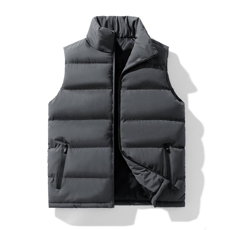 Men's Vest Autumn and Winter Feather Cotton Vest Men's Thermal Vest Men's Vest Fixed Large Size