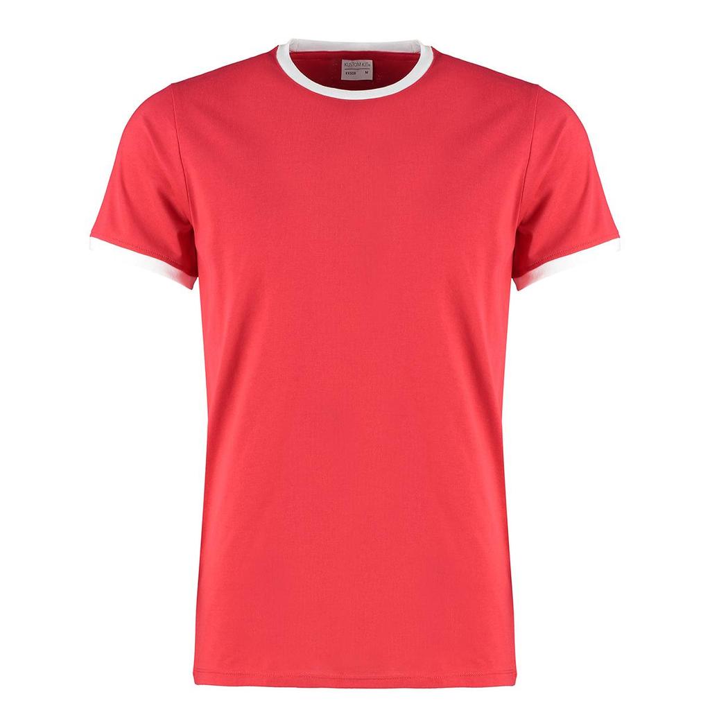 Kustom Kit Mens Ringer T-Shirt
