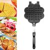 Heart Shaped Waffle Maker Non Stick Detachable Handle Waffle Irons Aluminum Alloy Portable Cake Mold
