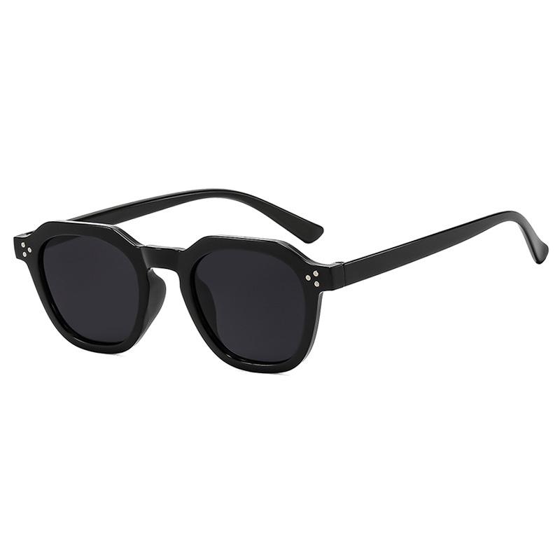 Rice nail sunglasses square small frame ins Internet celebrity sunglasses female European and American retro round face Internet celebrity trend sungl