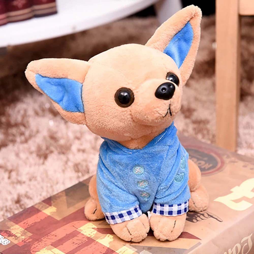17cm Cute Children Present Kids Toys Birthday Gifts Simulation Animal Doll Plush Pillow Dog Stuffed Toy Chihuahua Dog Plush Toy